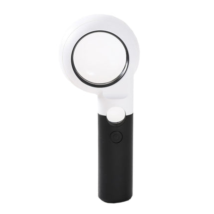 CH55-8L Hand-Held With LED Lamp Magnifier Double Lens 7 Times / 20 Times Portable Magnifying Glass-garmade.com