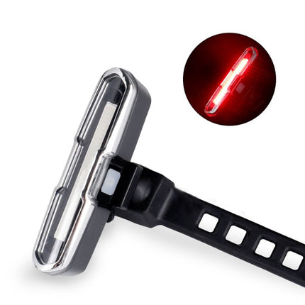 Bicycle Light USB Charging LED Warning Light Night Riding COB Tail Light, Specification: 7505A Single Red Light-garmade.com