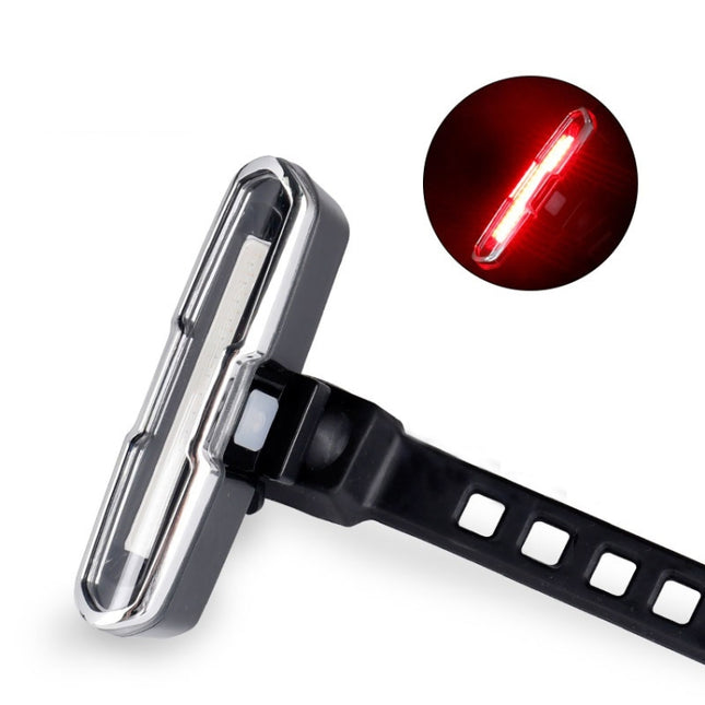Bicycle Light USB Charging LED Warning Light Night Riding COB Tail Light, Specification: 7505A Single Red Light-garmade.com