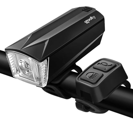 GOOFY DT-6105 Bicycle Horn Light Mountain Bike Front Light Warning Light Specification: Battery (3 Watt Black)-garmade.com