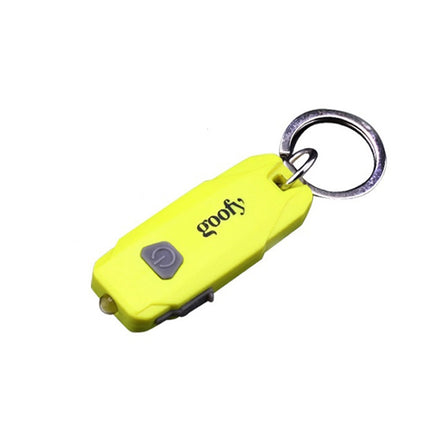 GOOFY Mini USB Rechargeable LED Flashlight Portable Keychain(Green)-garmade.com