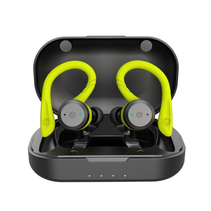 BE1032 Ear-mounted Waterproof Sports TWS Wireless Bluetooth Earphone(Fluorescent Green)-garmade.com