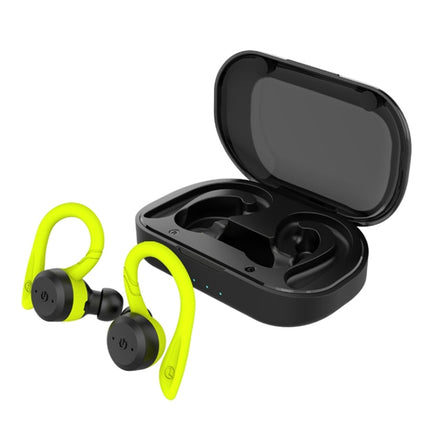 BE1032 Ear-mounted Waterproof Sports TWS Wireless Bluetooth Earphone(Fluorescent Green)-garmade.com