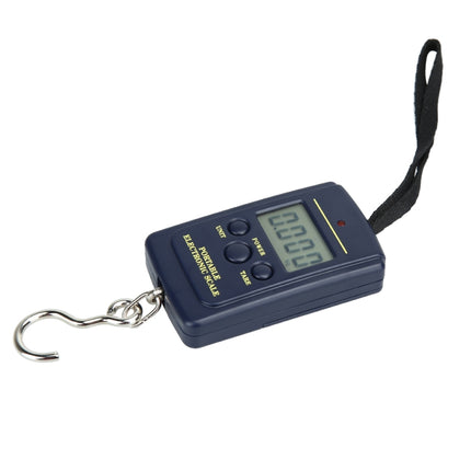 10g Mini Digital Fishing Scale Travel Weighting Steelyard Hanging Electronic Hook Scale Kitchen Weight Tool, Capacity:40kg without backlight-garmade.com