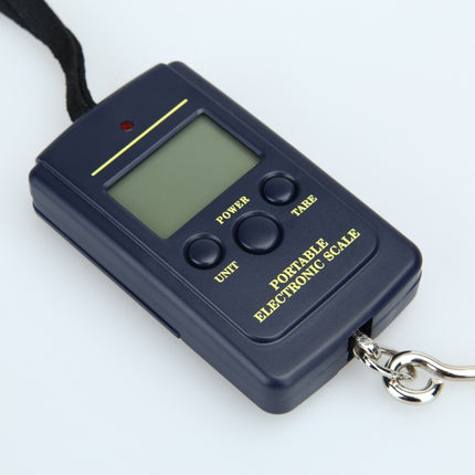 10g Mini Digital Fishing Scale Travel Weighting Steelyard Hanging Electronic Hook Scale Kitchen Weight Tool, Capacity:40kg without backlight-garmade.com