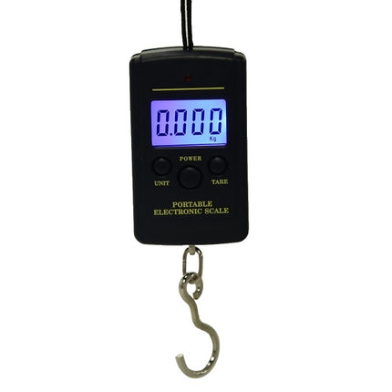 10g Mini Digital Fishing Scale Travel Weighting Steelyard Hanging Electronic Hook Scale Kitchen Weight Tool, Capacity:40kg with backlight-garmade.com