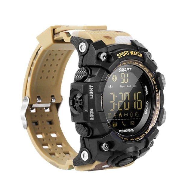 EX16S Sports Smart Watch IP67 Waterproof Outdoor Bluetooth Remote Pedemeter Long Standby-garmade.com