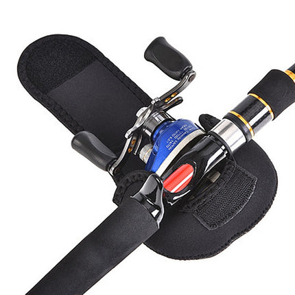 2 PCS Water Drop-Shaped Fishing Wheel Protective Case Neoprene Fish Wheel Bag(Black)-garmade.com
