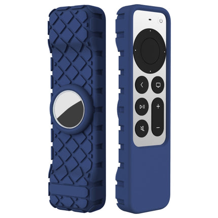 2 PCS Remote Control All-Inclusive Protective Cover, Applicable Model: For Apple TV 4K(Dark Blue)-garmade.com