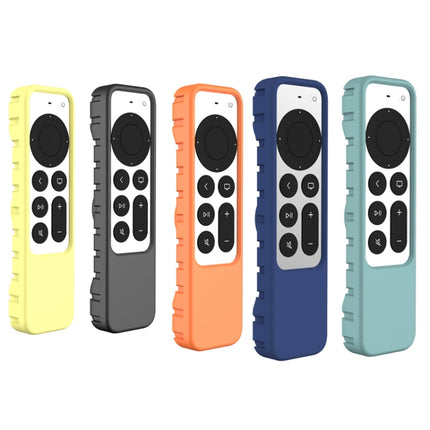 2 PCS Remote Control All-Inclusive Protective Cover, Applicable Model: For Apple TV 4K(Yellow)-garmade.com