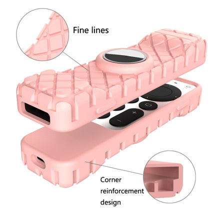 2 PCS Remote Control All-Inclusive Protective Cover, Applicable Model: For Apple TV 4K(Pink)-garmade.com