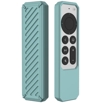 2 PCS Remote Control All-Inclusive Anti-Drop Silicone Protective Cover, Applicable Model: For Apple TV 4K 2021(Pine Green)-garmade.com