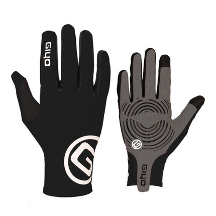 GIYO S-02 Bike Riding Long-finger Gloves, Size:XL(Black)-garmade.com