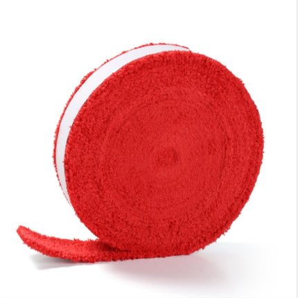 Non-slip Badminton Hand Gel Large Roll Tennis Racket Sweat Band(Red)-garmade.com