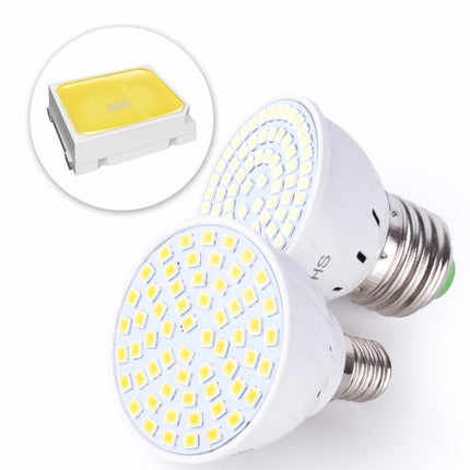 LED Concentrating Plastic Lamp Cup Household Energy-saving Spotlight, Wattage:7W E27 60 LEDs(Warm White)-garmade.com