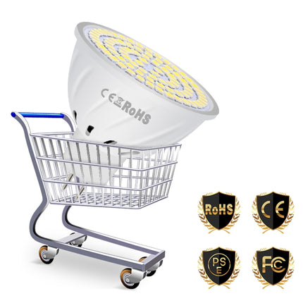 LED Concentrating Plastic Lamp Cup Household Energy-saving Spotlight, Wattage:7W E27 60 LEDs(Warm White)-garmade.com