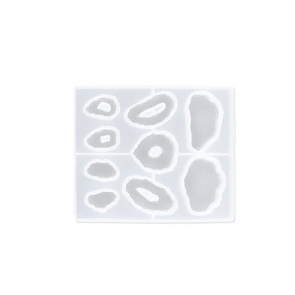 2 PCS DIY Crystal Drip Silica Gel Mold Earrings Pendant Jewelry Drip Mold-garmade.com