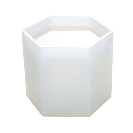 BM-02 Flower Pot Cup Pen Holder Silicone Mold(Hexagon)-garmade.com