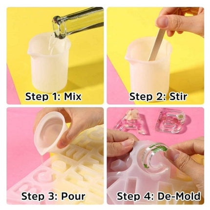 111PCS/Set DIY Mirror Silicone Pendant Mold, Crystal Epoxy Key Pendant Set(Mold)-garmade.com