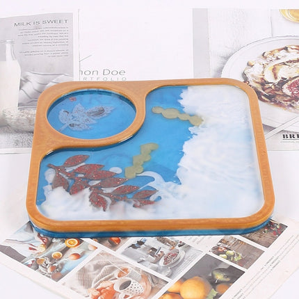 DIY Crystal Glue Afternoon Tea Tray Decoration Silicone Mold, Specification: 60-707-garmade.com