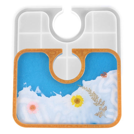 DIY Crystal Glue Afternoon Tea Tray Decoration Silicone Mold, Specification: 60-708-garmade.com