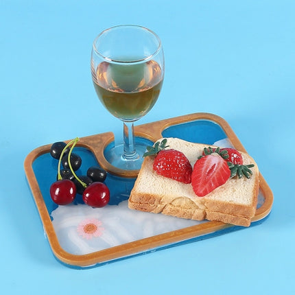 DIY Crystal Glue Afternoon Tea Tray Decoration Silicone Mold, Specification: 60-708-garmade.com