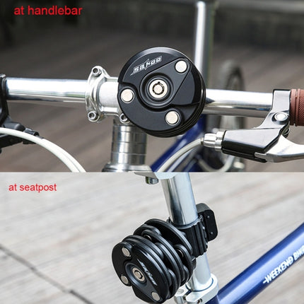 SAHOO Bicycle Anti-Theft Lock Mountain Bike Fixed Folding Lock Chain Lock Creative Hamburger Lock(Black)-garmade.com