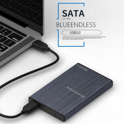 Blueendless U23T 2.5 inch Mobile Hard Disk Case USB3.0 Notebook External SATA Serial Port SSD, Colour: Black-garmade.com