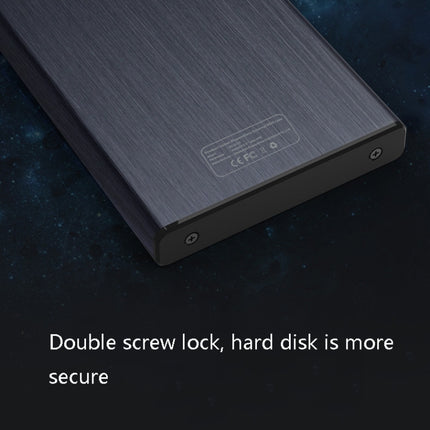 Blueendless U23T 2.5 inch Mobile Hard Disk Case USB3.0 Notebook External SATA Serial Port SSD, Colour: Silver-garmade.com