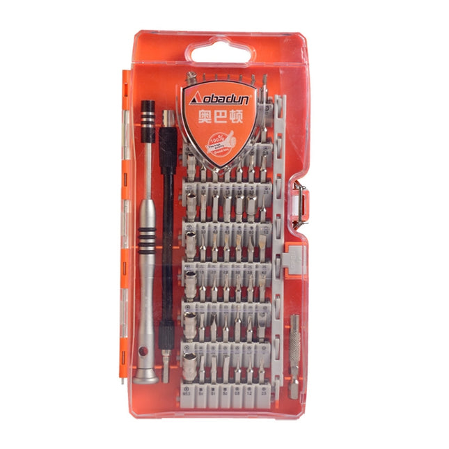 Obadun 9800 58 in 1 Screwdriver Set Manual CRV Batch Mobile Phone Disassembly Glasses Repair Tool(Orange )-garmade.com