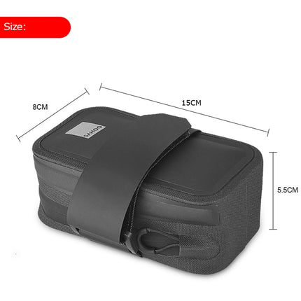 SAHOO 0.5L TPU Waterproof Portable Bicycle Tail Bag Saddle Bag(Black)-garmade.com