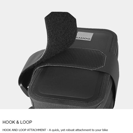 SAHOO 0.5L TPU Waterproof Portable Bicycle Tail Bag Saddle Bag(Black)-garmade.com