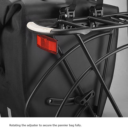 SAHOO 20L Bicycle Shelf Bag Long-Distance Cycling Pannier Bag(Black)-garmade.com