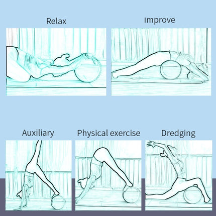 Yoga Back Bend Open Back Equipment Stovepipe Pilates Ring for Beginner(Upgrade Massage (Elegant Purple))-garmade.com