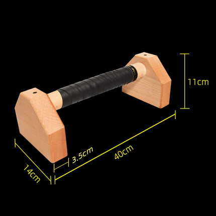 1 Pair Push-Ups Bracket Wooden Single Parallel Bars Inverted Frame, Specification: 40cm-garmade.com