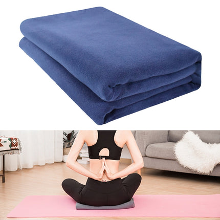 Yoga Blanket Meditation Auxiliary Blanket Yoga Supplies(Navy)-garmade.com