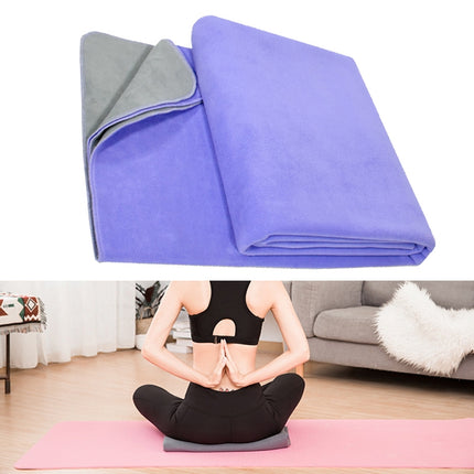 Yoga Blanket Meditation Auxiliary Blanket Yoga Supplies(Purple/Light Gray)-garmade.com