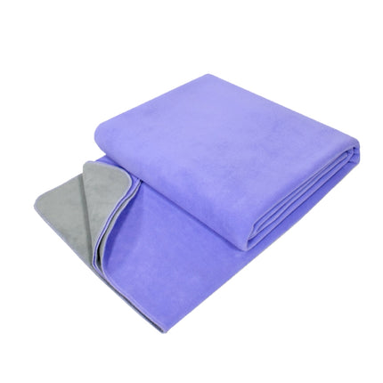 Yoga Blanket Meditation Auxiliary Blanket Yoga Supplies(Purple/Light Gray)-garmade.com