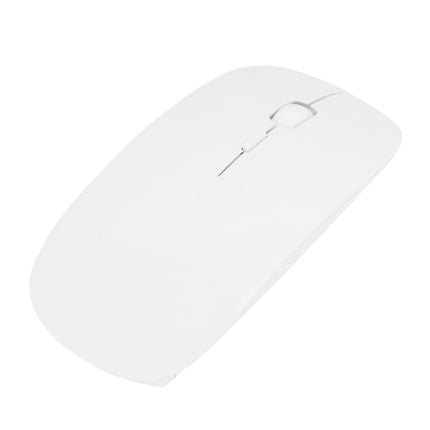MF-822 2.4G Wireless Mouse 4 Keys Mute Office Ultra-Thin Mouse(White)-garmade.com