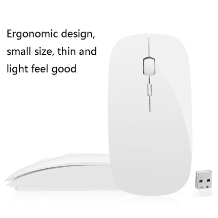 MF-822 2.4G Wireless Mouse 4 Keys Mute Office Ultra-Thin Mouse(Black)-garmade.com