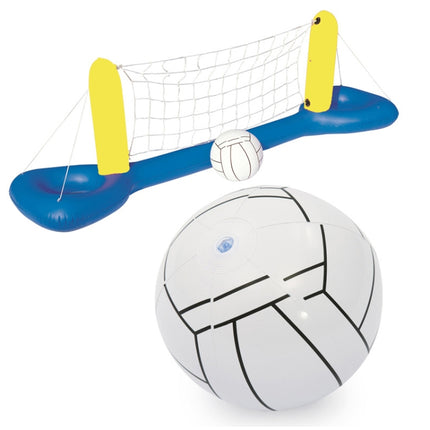 Beach Toys Adult Children Parent-Child Swimming Pool Playing Inflatable Beach Ball Toys, Style: 52133 Volleyball Net + Ball-garmade.com