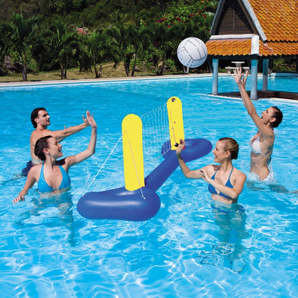 Beach Toys Adult Children Parent-Child Swimming Pool Playing Inflatable Beach Ball Toys, Style: 52133 Volleyball Net + Ball-garmade.com