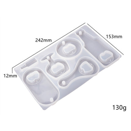 DIY Crystal Resin Drip Beer Wrench Mold Opener Silicone Mold, Specification: Set-garmade.com