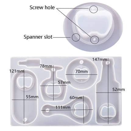DIY Crystal Resin Drip Beer Wrench Mold Opener Silicone Mold, Specification: Mold-garmade.com
