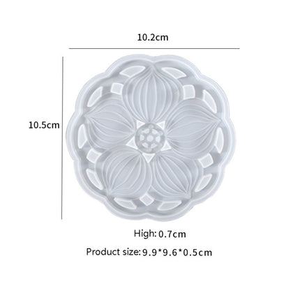 4 PCS JX-160 Crystal Epint DIY Mold Irregular Resin Cup Pad Mold, Specification: 02-garmade.com