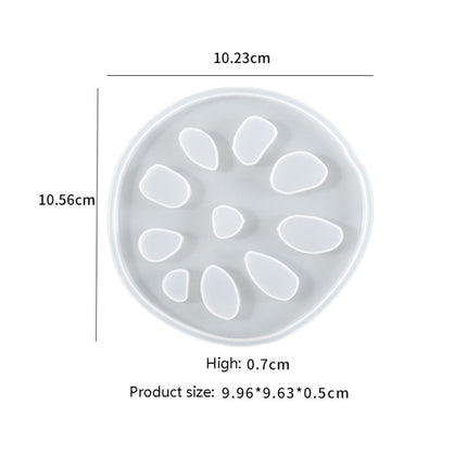 4 PCS JX-160 Crystal Epint DIY Mold Irregular Resin Cup Pad Mold, Specification: 03-garmade.com