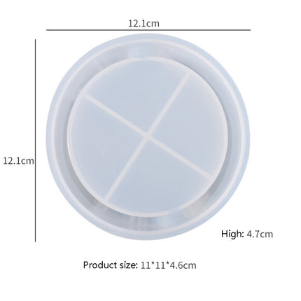 4 PCS JX-160 Crystal Epint DIY Mold Irregular Resin Cup Pad Mold, Specification: A04-garmade.com