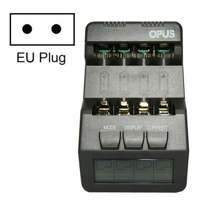 OPUS Smart Battery Charger Multifunctional Measuring Internal Resistance Backlight Charger, EU Plug, Model: BT-C700-garmade.com
