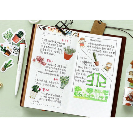 5 PCS That Touch of Green Plant Hand Stickers Stickers DIY Decorative Seal Stickers-garmade.com