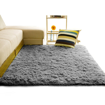Shaggy Carpet for Living Room Home Warm Plush Floor Rugs fluffy Mats Kids Room Faux Fur Area Rug, Size:140x200cm(Silver Gray)-garmade.com